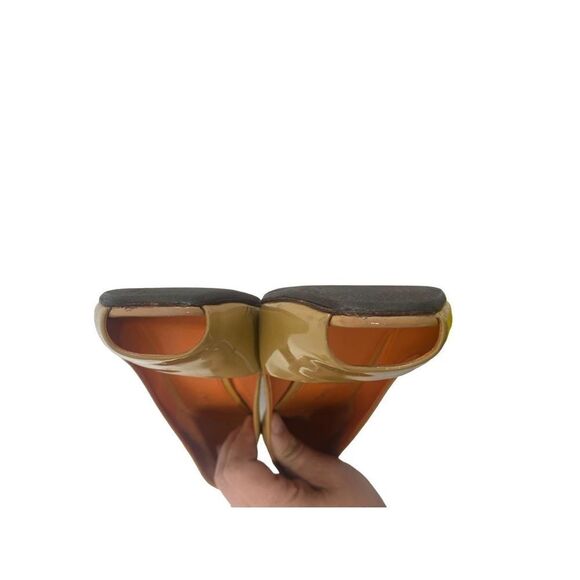 Via Spiga Patent Leather Pumps with Peep Toe - Picture 5 of 15